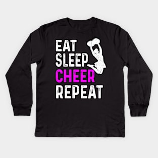 Cheerleading Kids Long Sleeve T-Shirt